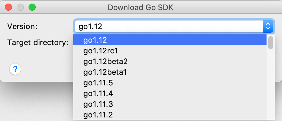 Download Go SDK