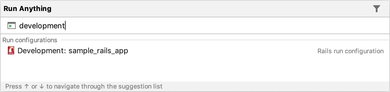 Run Anything / run configuration Run Anything / run configuration