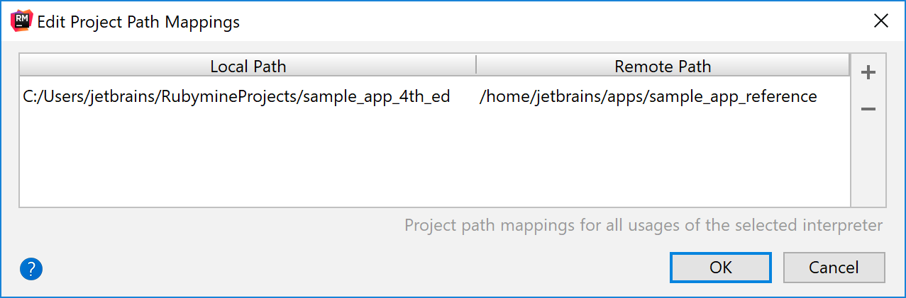 Edit Project Path Mappings