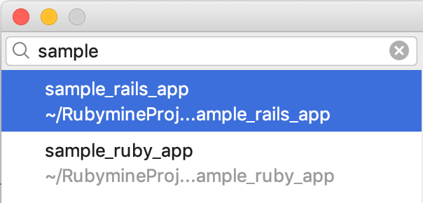 RubyMine welcome screen