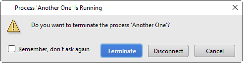 Terminating a running process