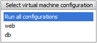 Select VM configuration