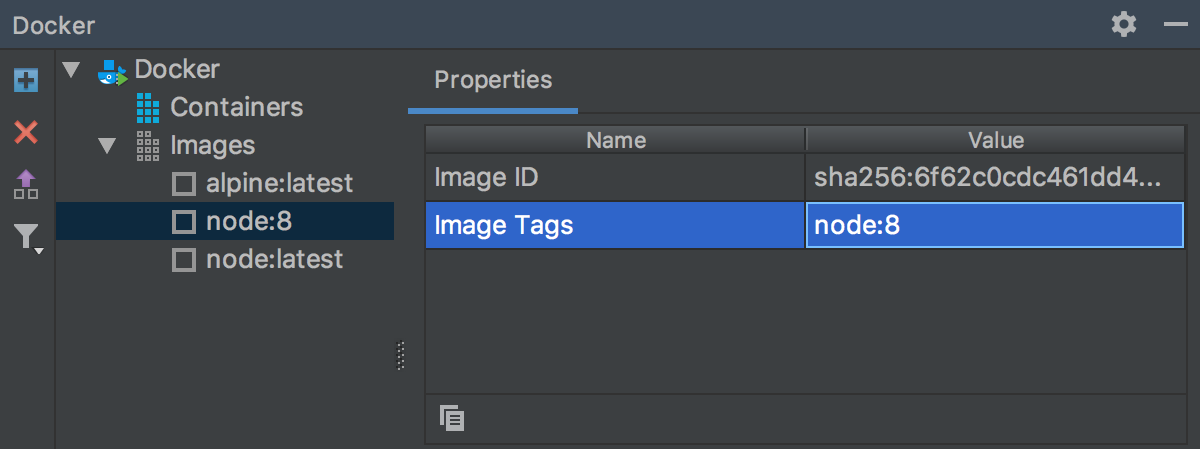 Docker image properties
