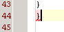 braceHighlightingError braceHighlightingError