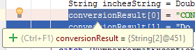 IntelliJ IDEA Expression result in the tooltip