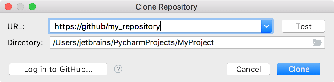 Clone a repository