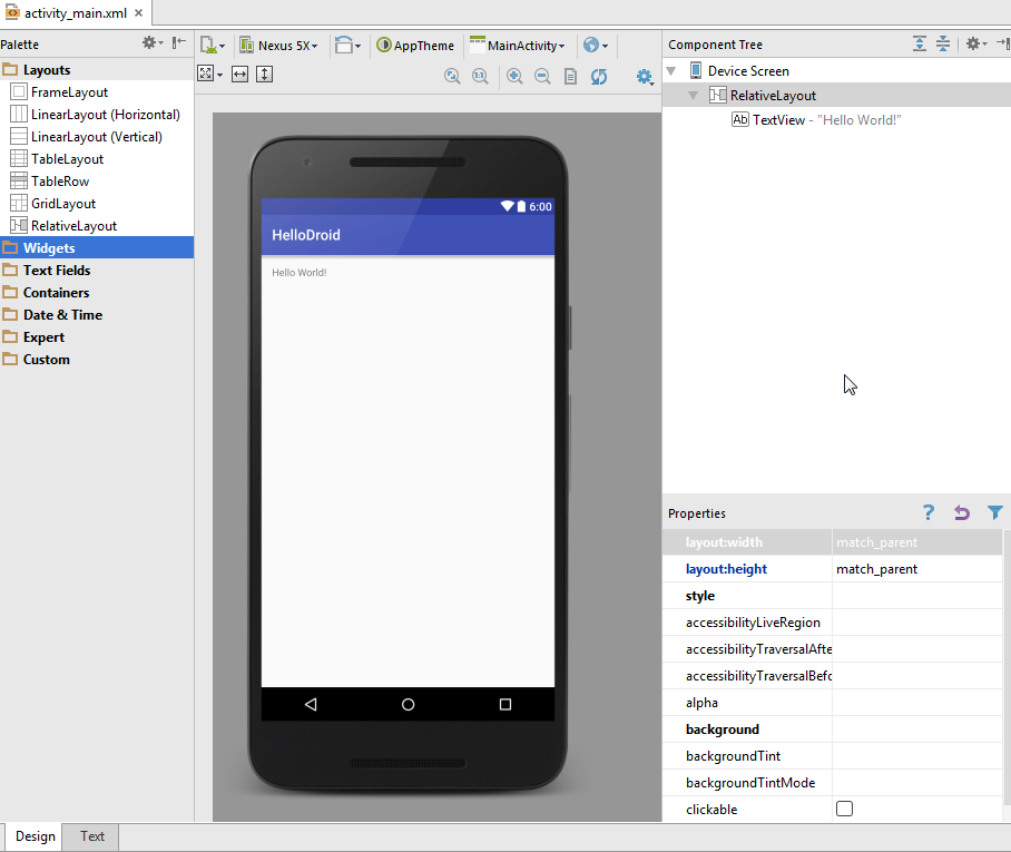 Android UI designer tutorial Android UI designer tutorial