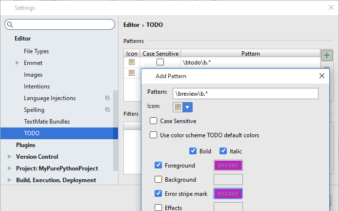 TODO create pattern TODO create pattern