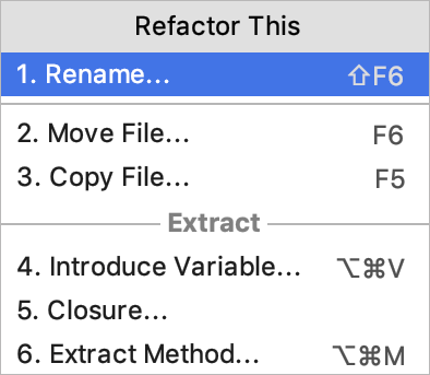Swift refactorings Swift refactorings