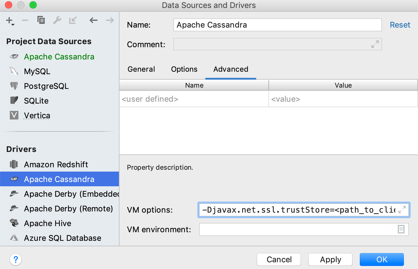dbvisualizer connect to cassandra db
