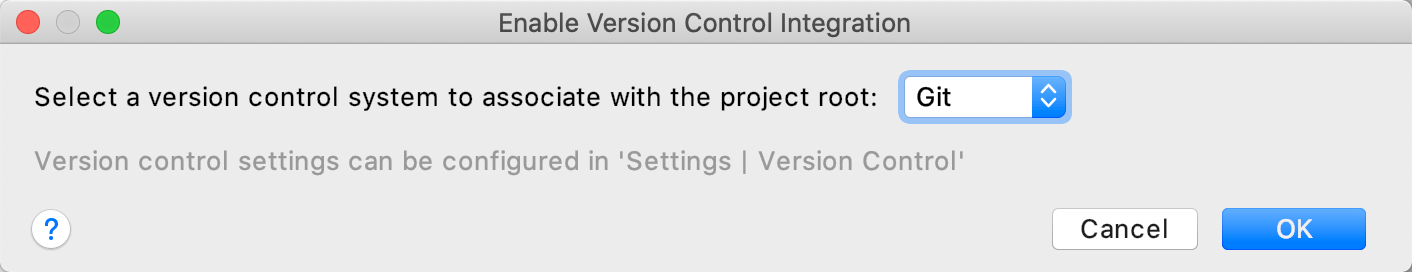 Enable version control integration