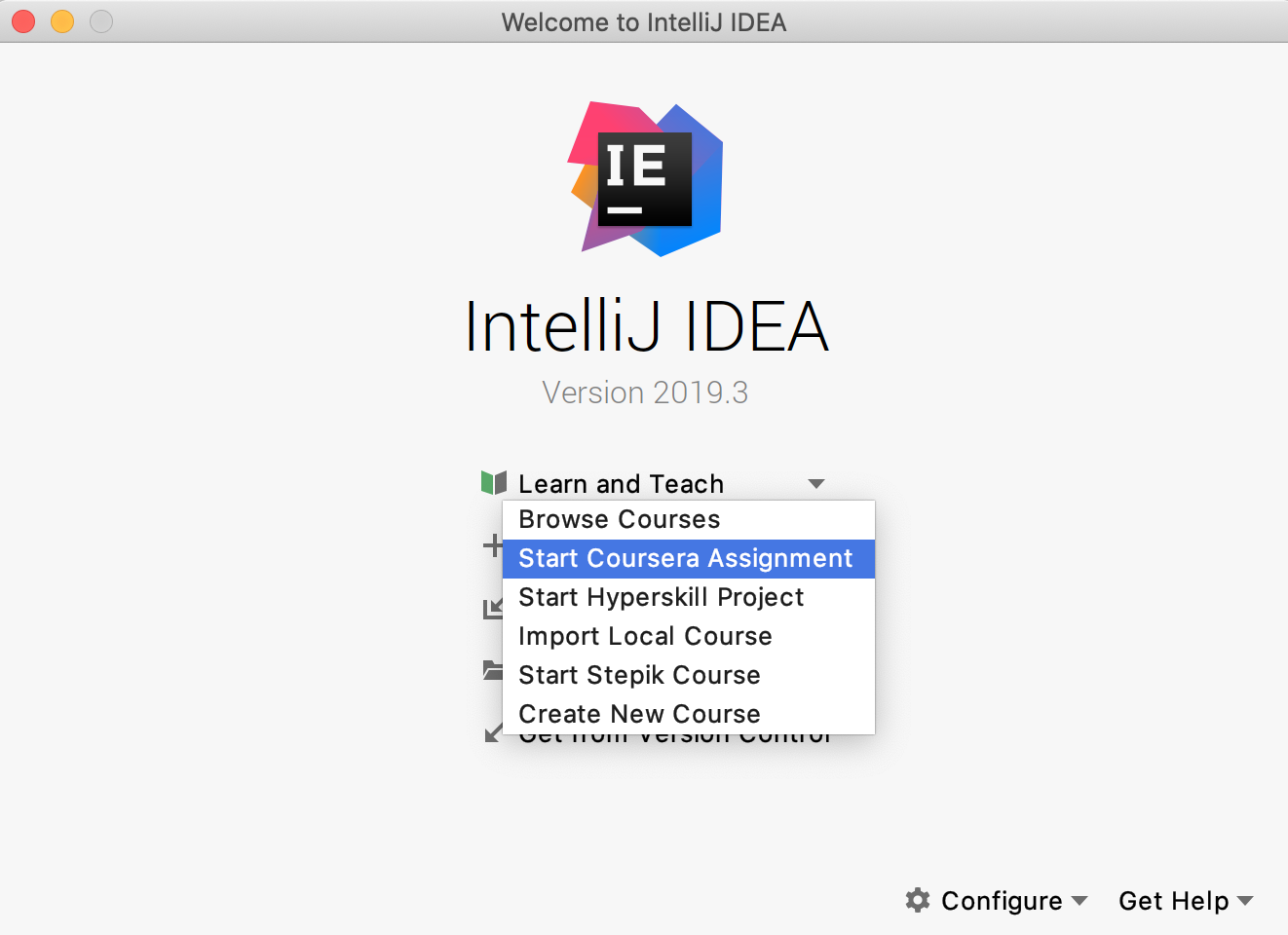 Coursera assignments in IntelliJ IDEA