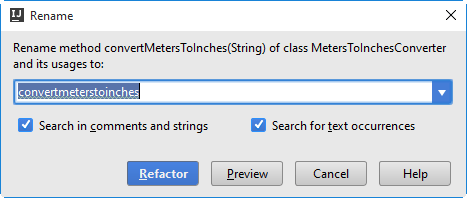 Rename method Rename method