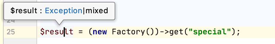 Method return type overridden via literal Method return type overridden via literal