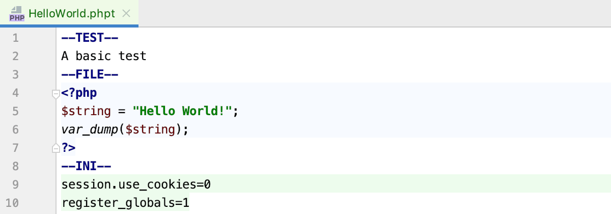 Code injection in PHPT sections Code injection in PHPT sections
