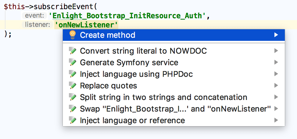 Create event listener Create event listener