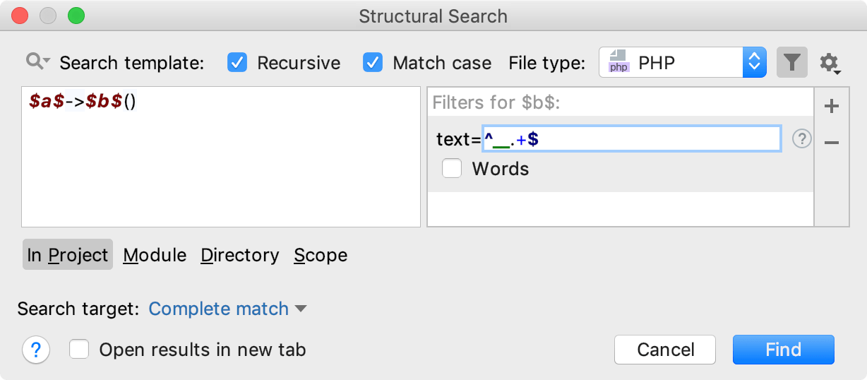Text filter Text filter