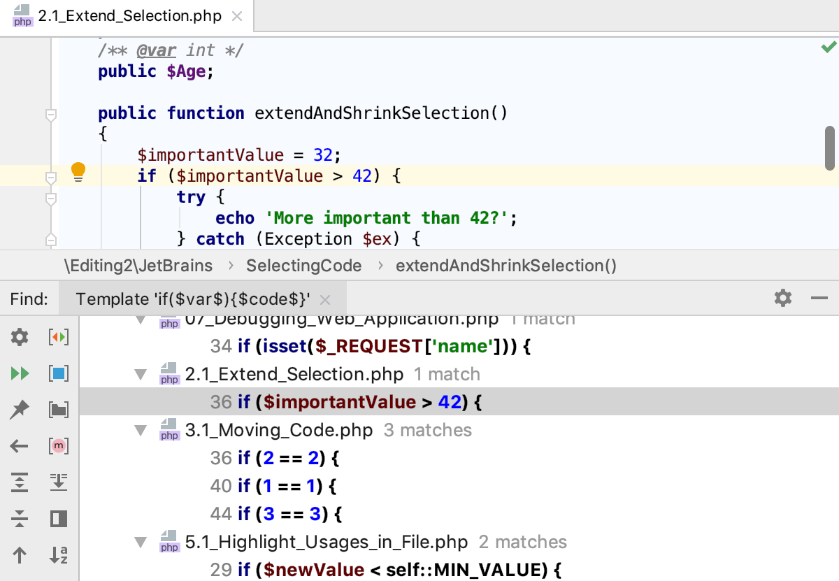 Structural search if statement Structural search if statement