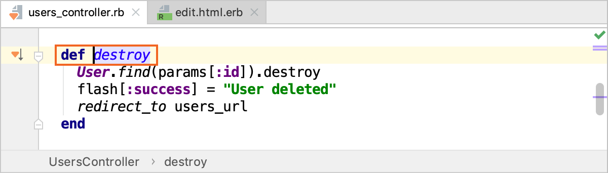 destroy action in editor destroy action in editor