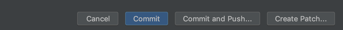 A regular dialog with split buttons
