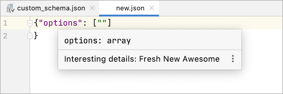 No formatting in documentation for JSON schema definitions with description property No formatting in documentation for JSON schema definitions with description property