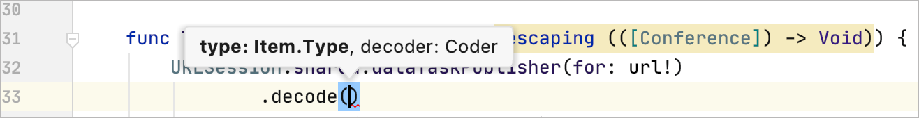 Parameter info popup Parameter info popup