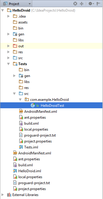 android test module structure android test module structure