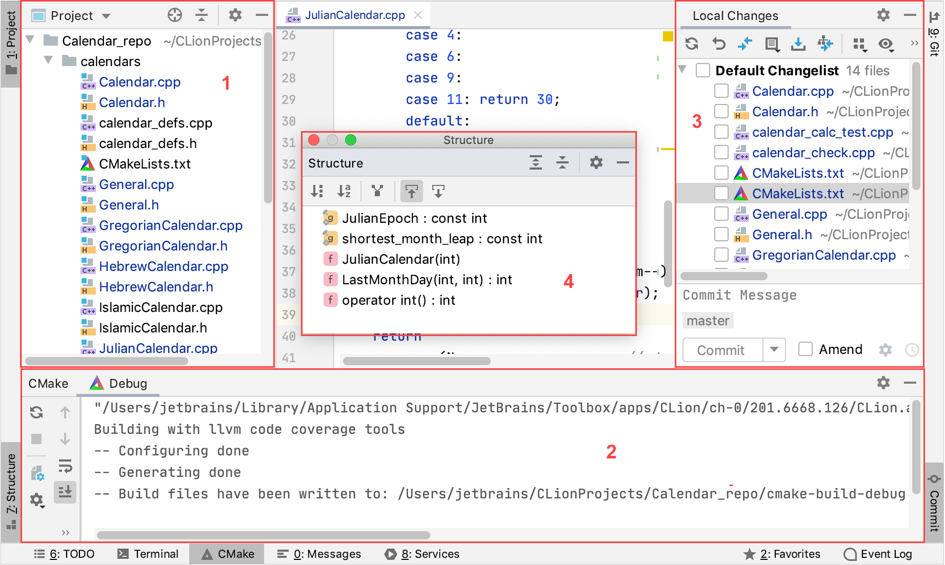 ツールウィンドウの例 Tool windows examples
