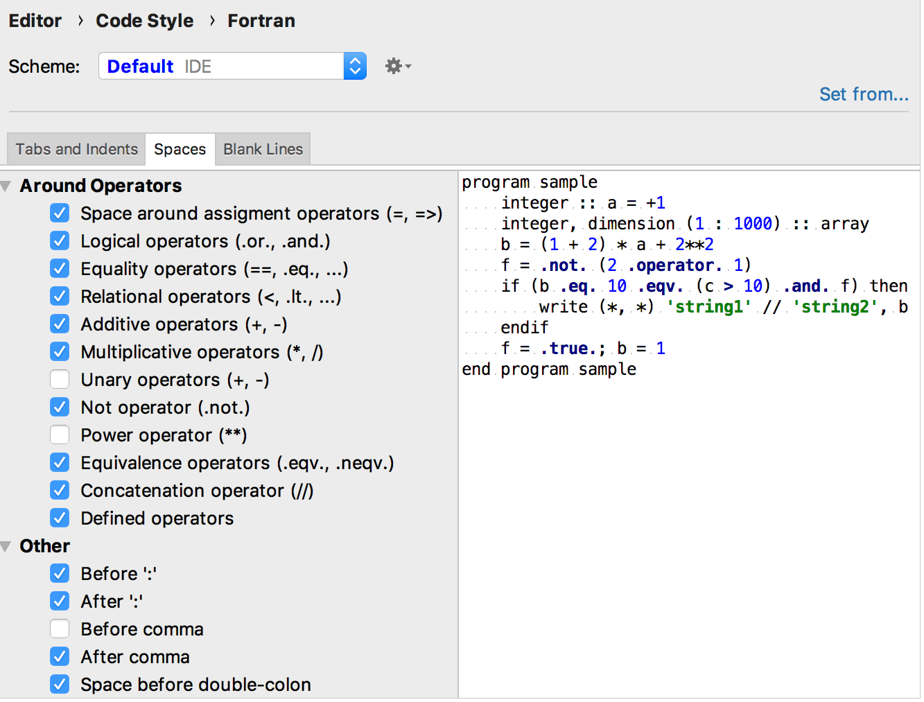 Fortran Help Clion