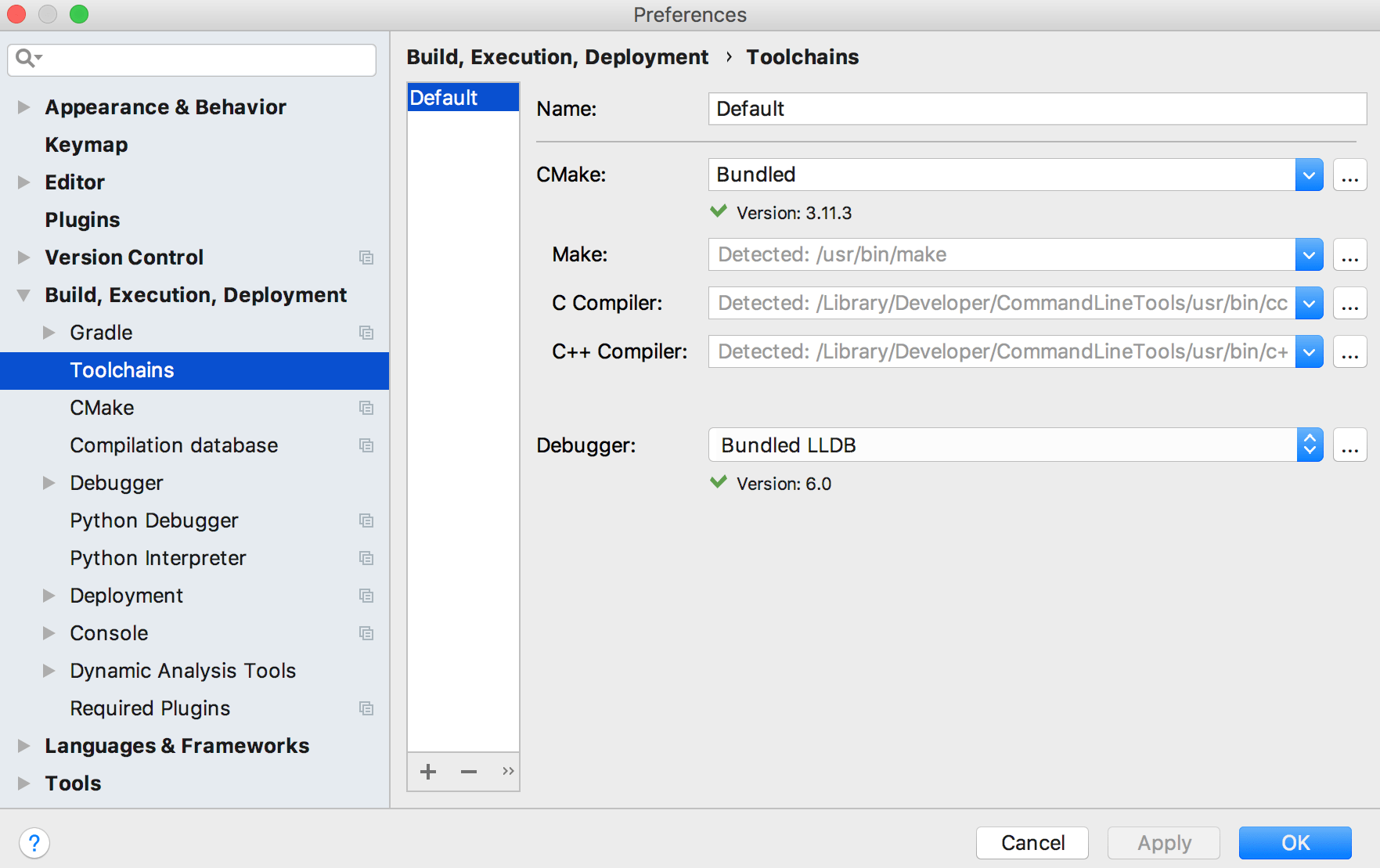cl toolchain detectok cl toolchain detectok