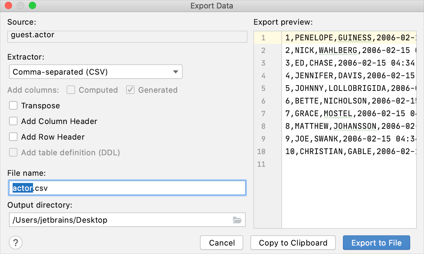 File Name Is Preselected In The Export Data Dialog File Name Is Preselected In The Export Data Dialog