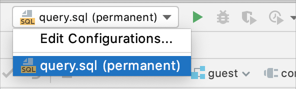 Permanent configuration Permanent configuration