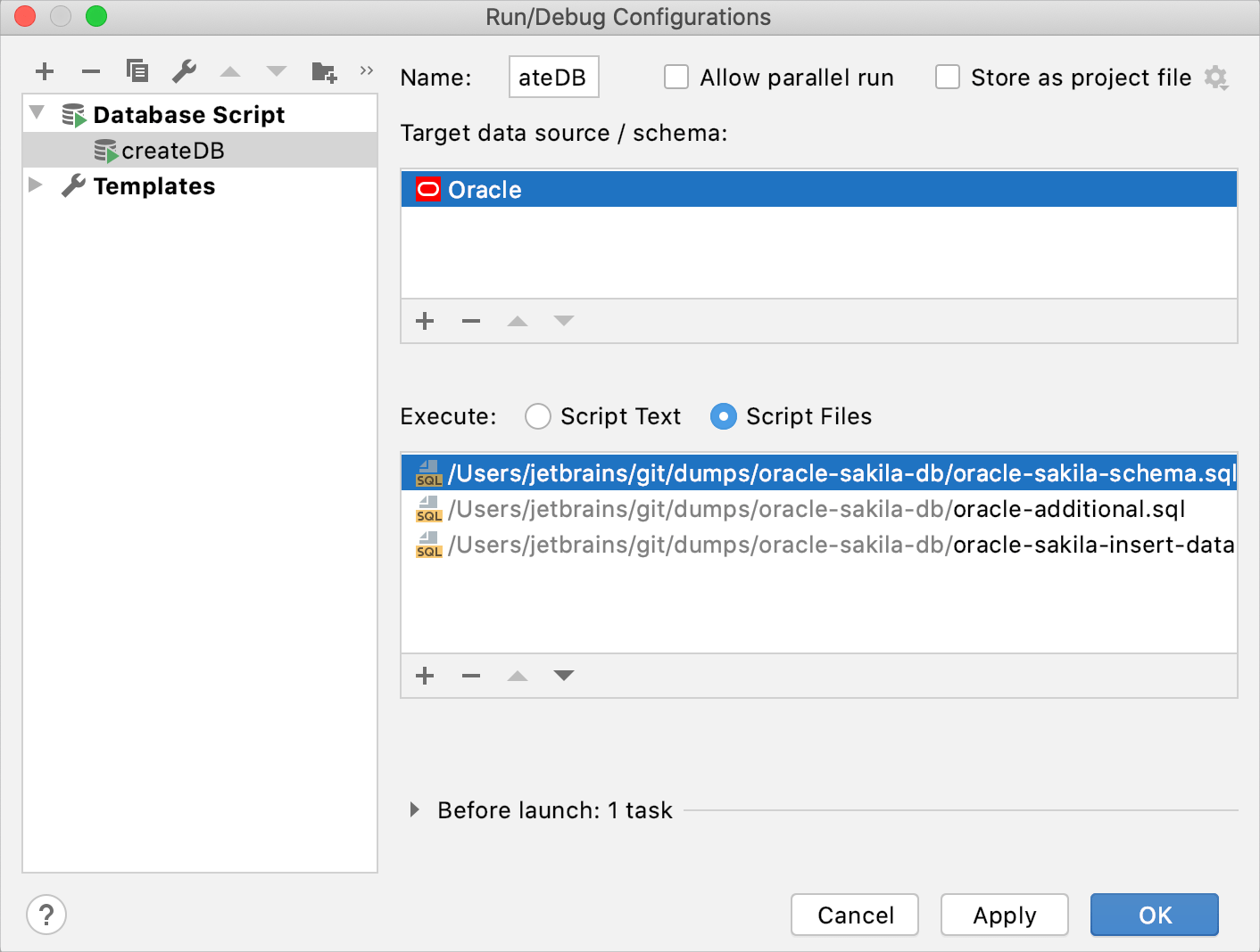 Run several files by using run/debug configurations Run several files by using run/debug configurations