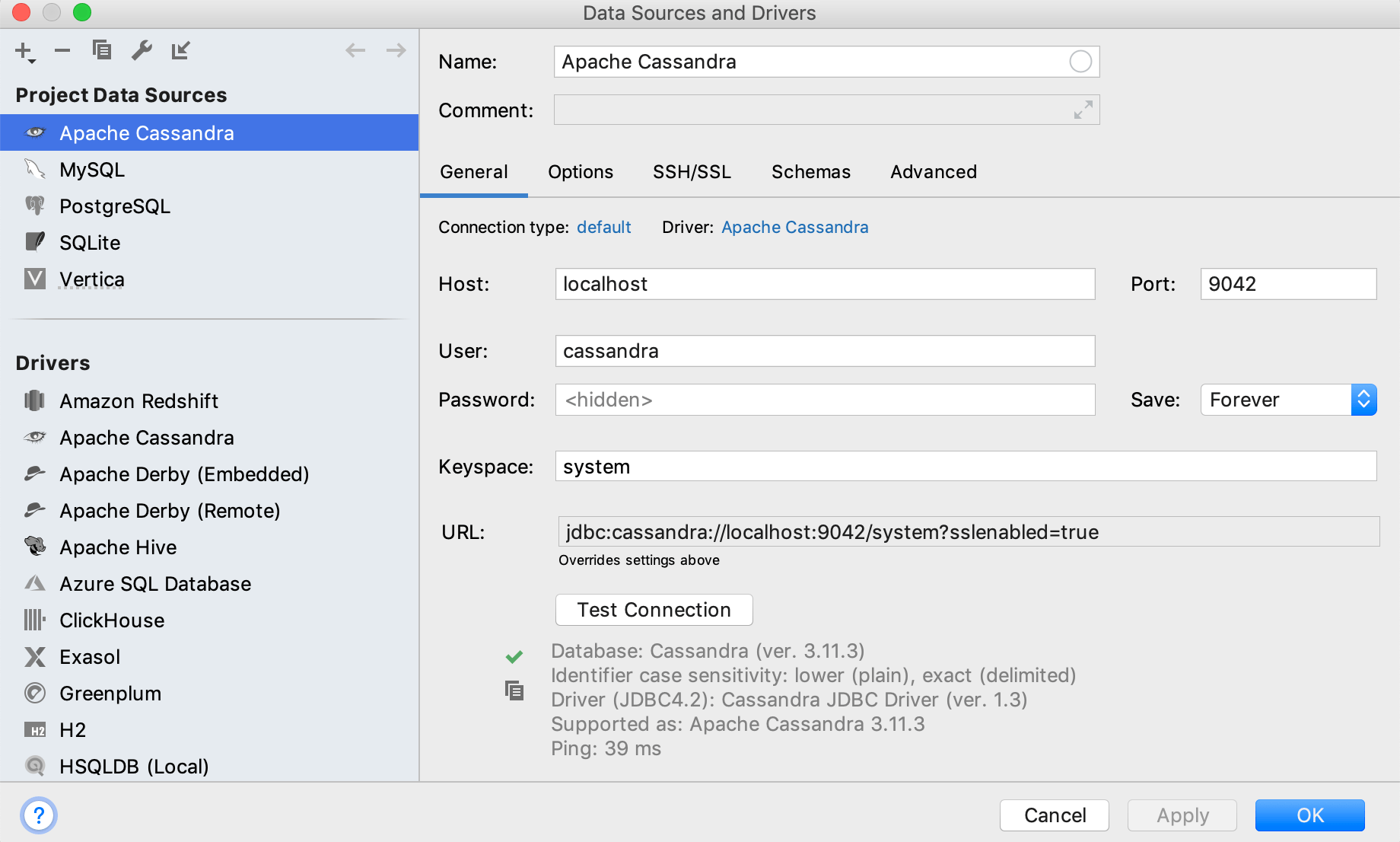 Add the sslenabled option to the JDBC URL Add the sslenabled option to the JDBC URL