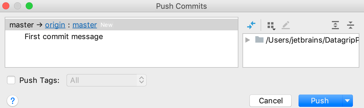 Push local changes Push local changes