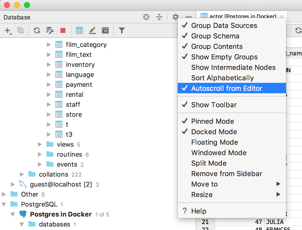 Enable autoscrol from editor Enable autoscrol from editor