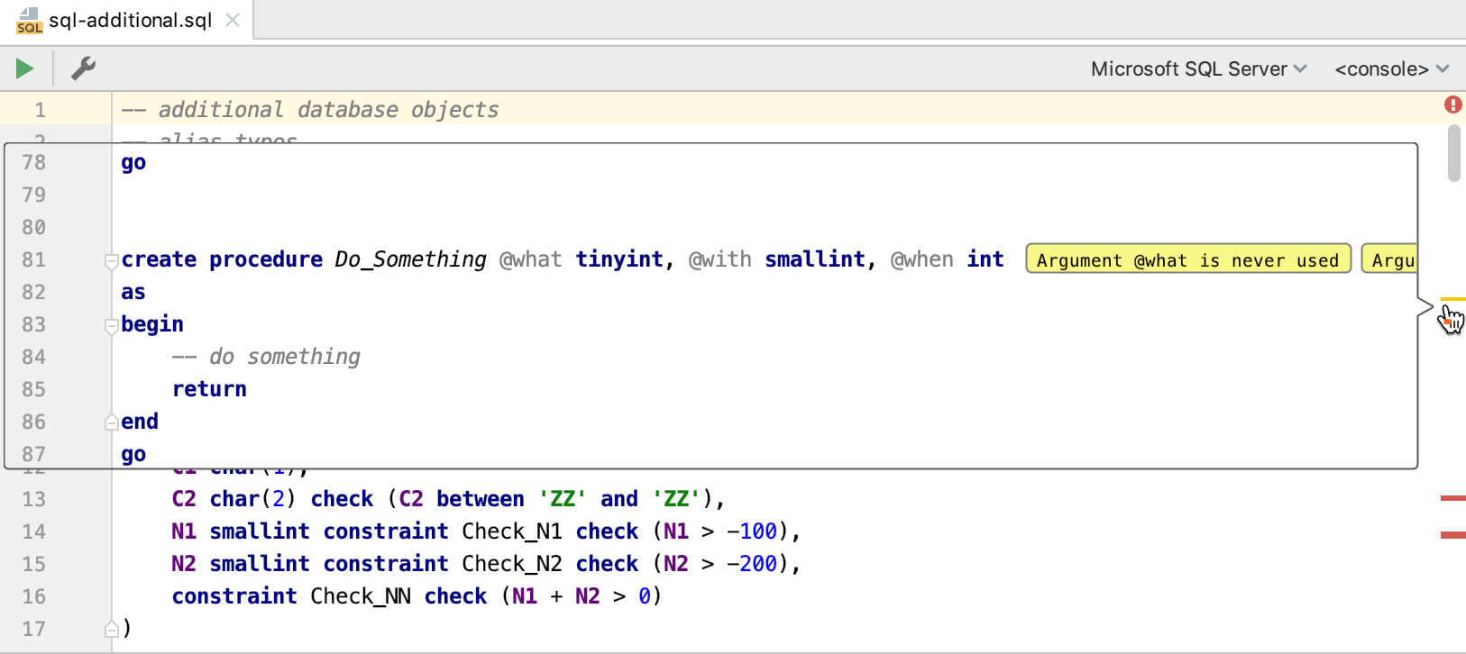 Results of instant analysis Results of instant analysis
