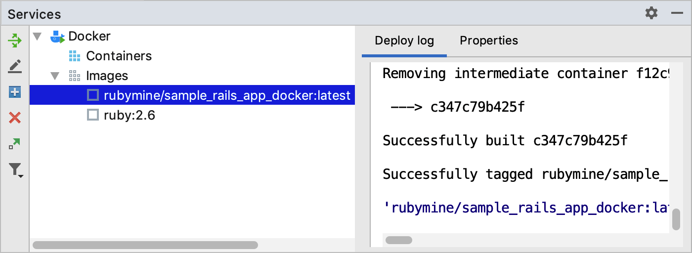 Docker tool window
