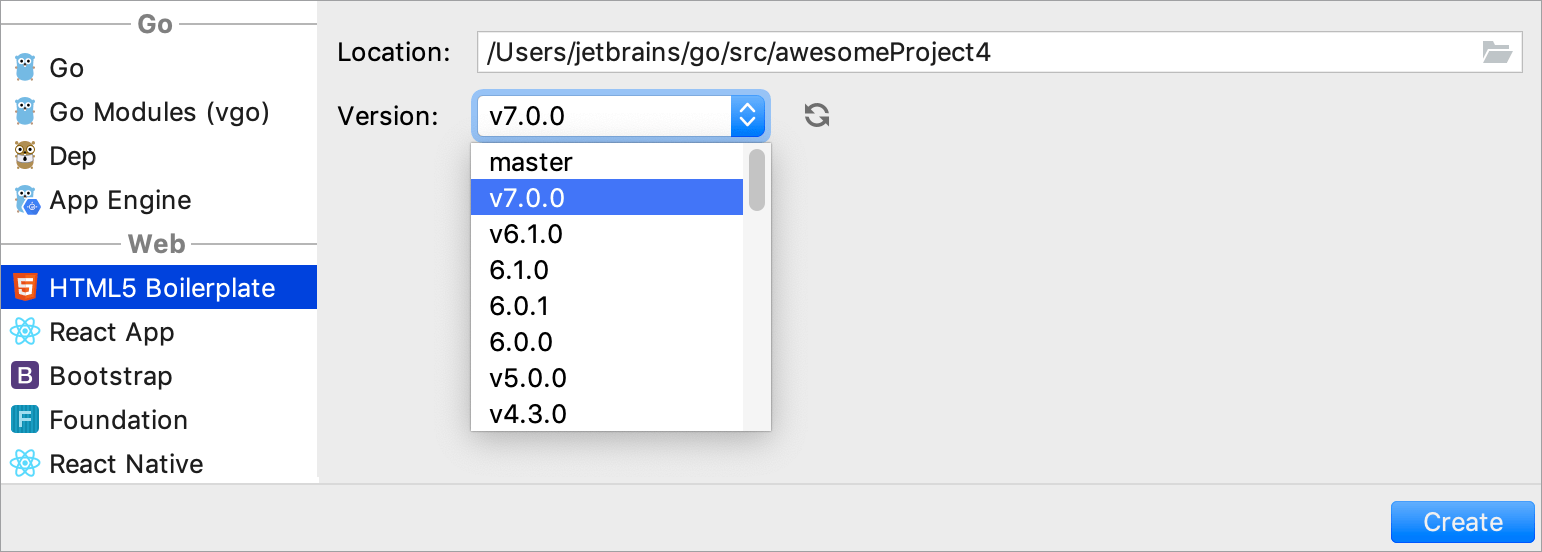 Create the HTML5 Boilerplate project Create the HTML5 Boilerplate project
