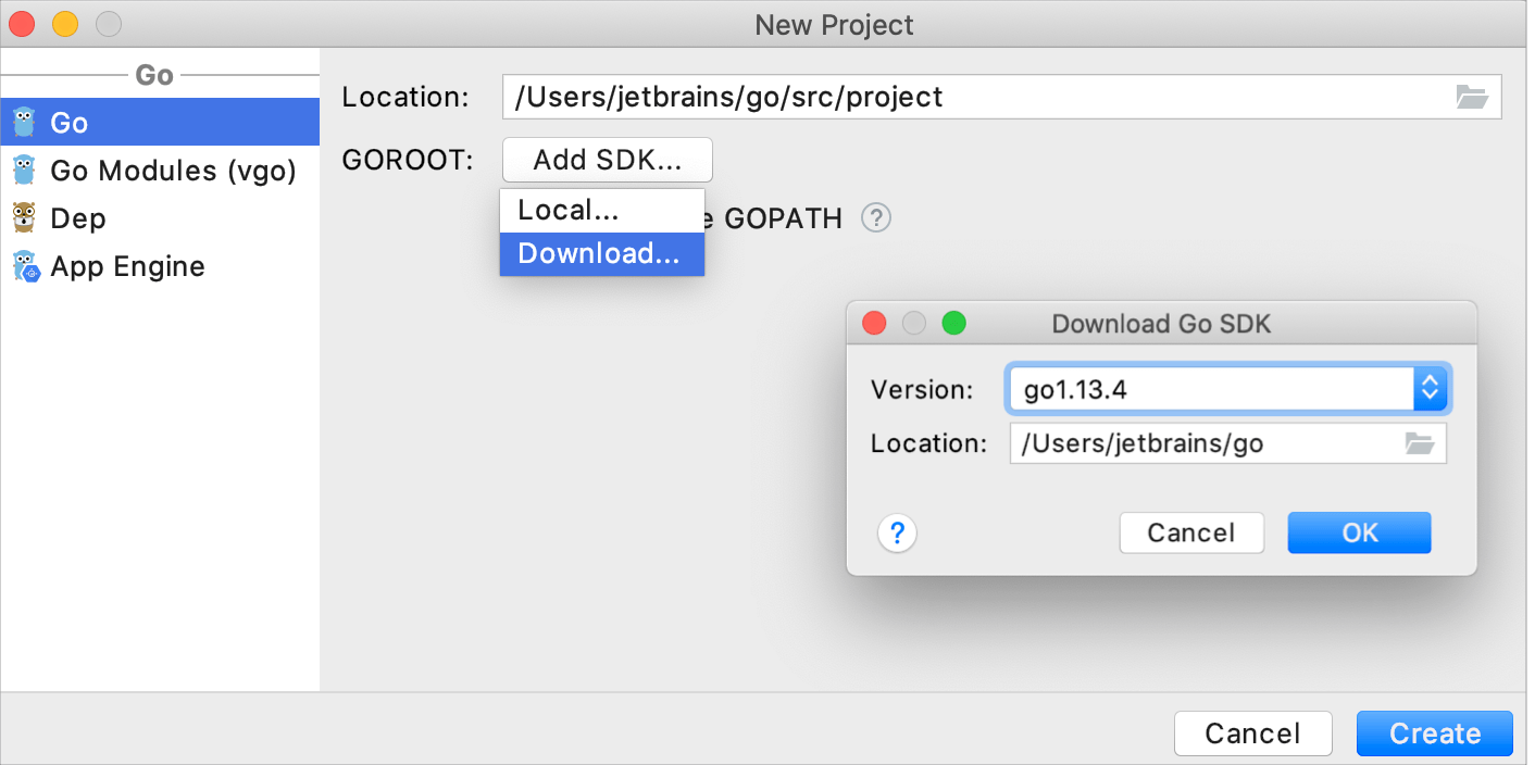Download the Go SDK Download the Go SDK