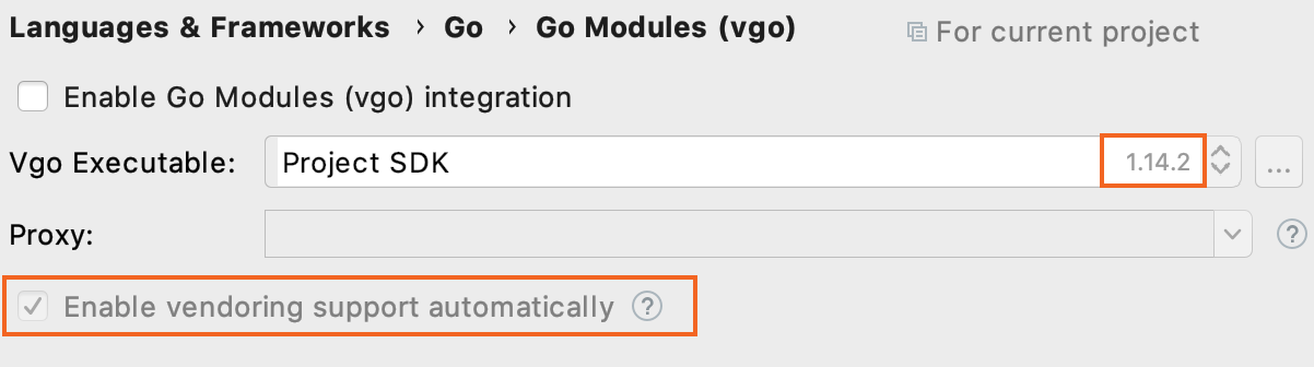 Automatic vendoring mode in Go 1.14 Automatic vendoring mode in Go 1.14