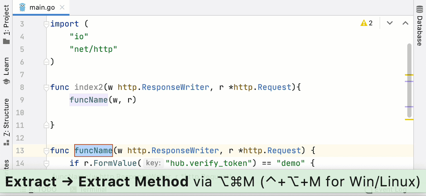 go improved extract method refactoring go improved extract method refactoring