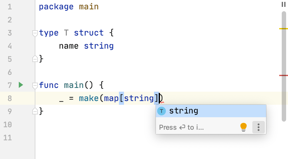 Code completion: place cursor after the closing bracket in maps Code completion: place cursor after the closing bracket in maps