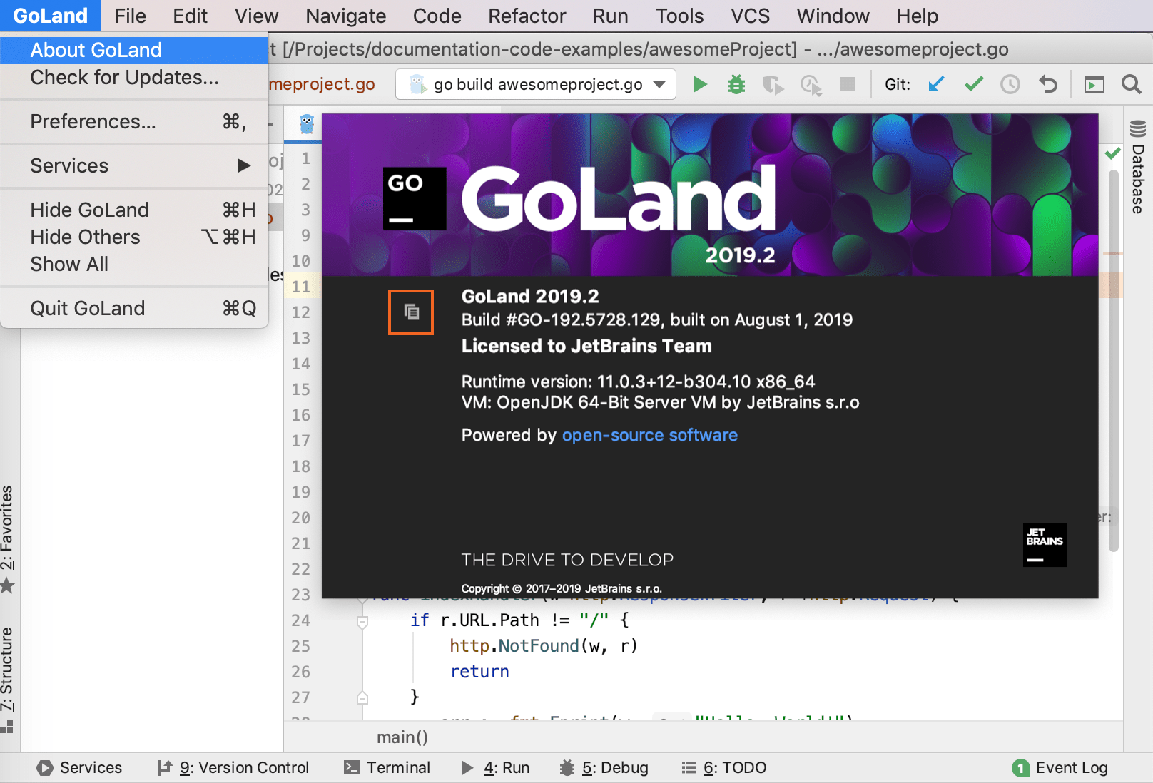 go product version macos go product version macos