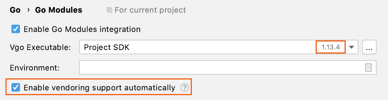 Automatic vendoring mode in Go 1.13 and earlier versions Automatic vendoring mode in Go 1.13 and earlier versions