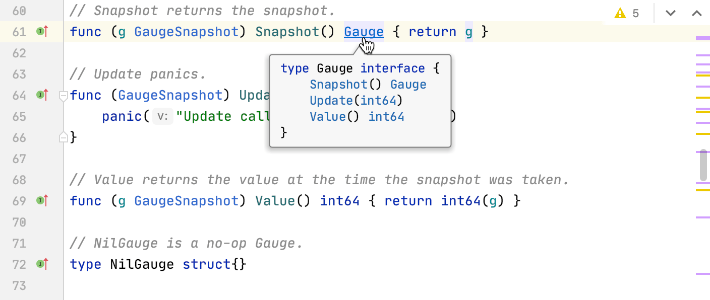 Jump to the selected definition Jump to the selected definition