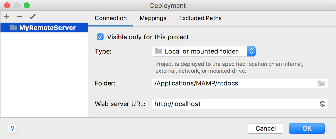 Deployment Connection Tab Deployment Connection Tab