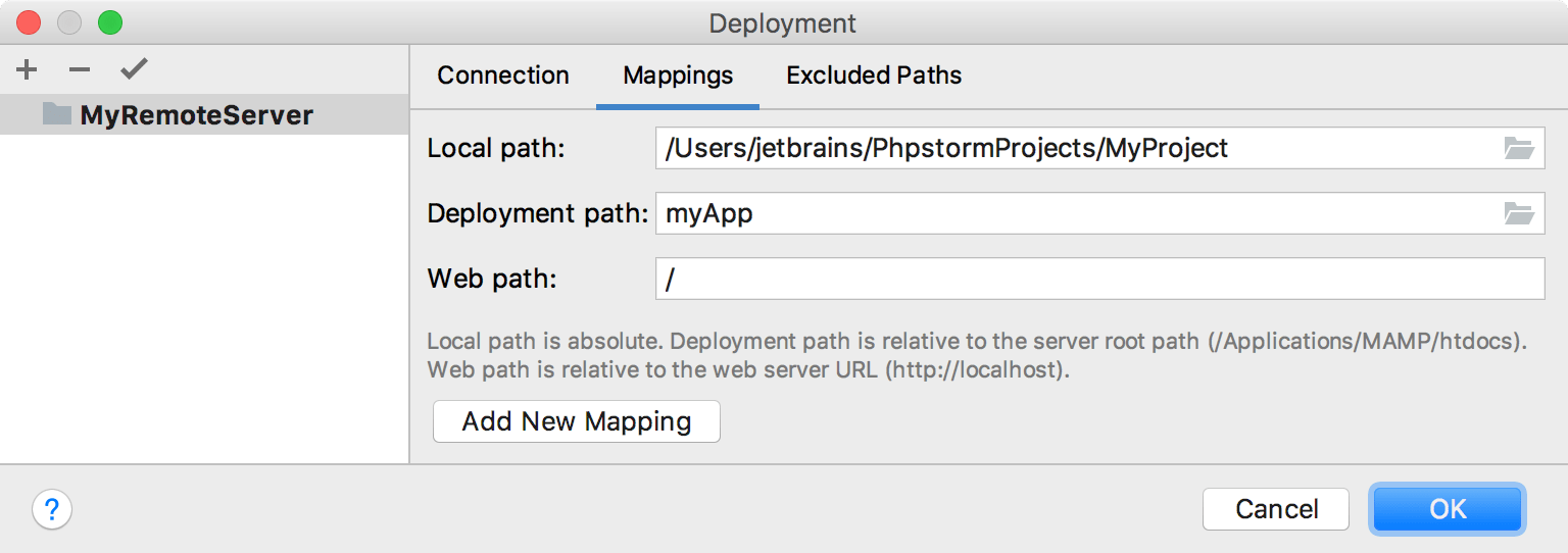 Deployment Mapping Tab Deployment Mapping Tab