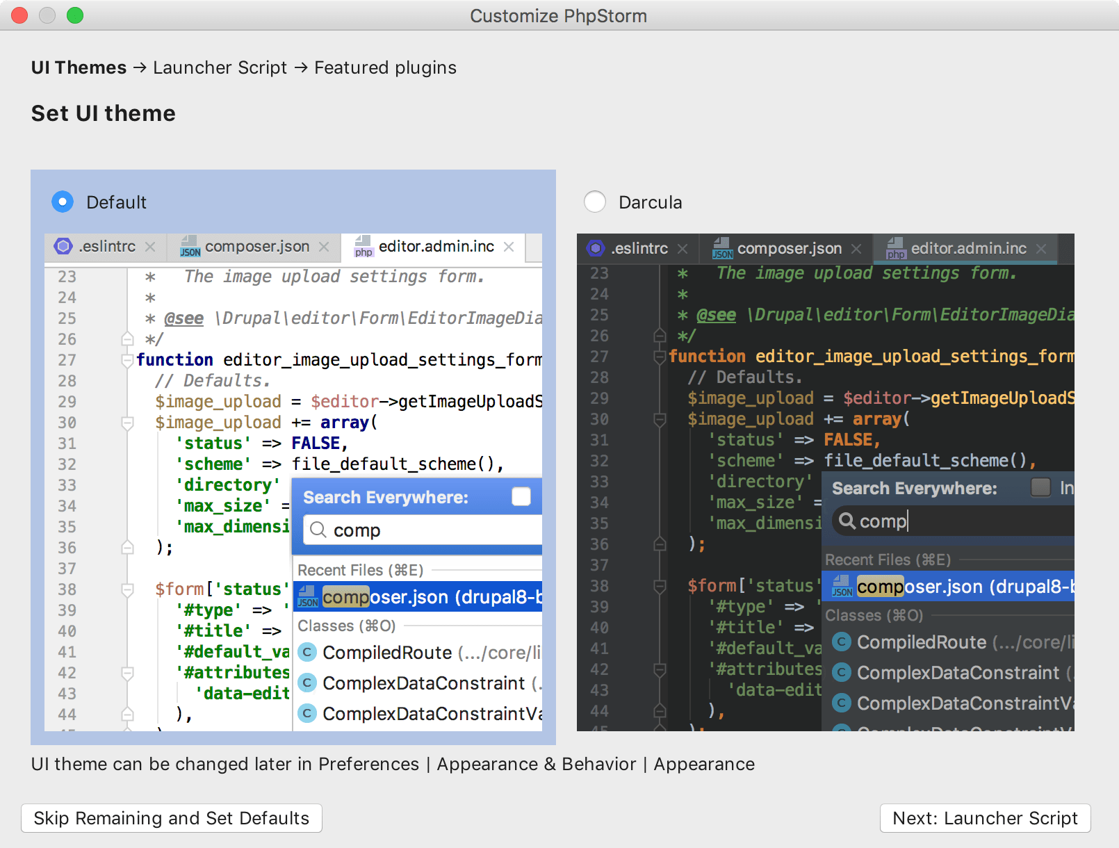 Phpstorm цветовые схемы