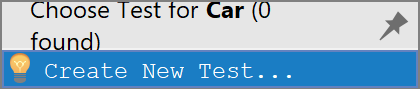 Create a new test Create a new test